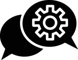 Gear setting symbol icon vector image. Illustration of the industrial wheel mechine mechanism design image