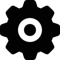 Gear setting symbol icon vector image. Illustration of the industrial wheel mechine mechanism design image