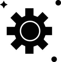 Gear setting symbol icon vector image. Illustration of the industrial wheel mechine mechanism design image