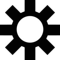 Gear setting symbol icon vector image. Illustration of the industrial wheel mechine mechanism design image