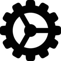 Gear setting symbol icon vector image. Illustration of the industrial wheel mechine mechanism design image