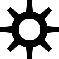 Gear setting symbol icon vector image. Illustration of the industrial wheel mechine mechanism design image