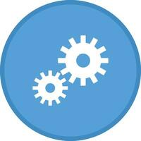 Gear setting symbol icon vector image. Illustration of the industrial wheel mechine mechanism design image