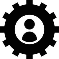 Gear setting symbol icon vector image. Illustration of the industrial wheel mechine mechanism design image