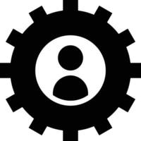 Gear setting symbol icon vector image. Illustration of the industrial wheel mechine mechanism design image