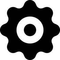 Gear setting symbol icon vector image. Illustration of the industrial wheel mechine mechanism design image