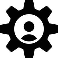 Gear setting symbol icon vector image. Illustration of the industrial wheel mechine mechanism design image