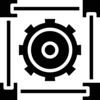 Gear setting symbol icon vector image. Illustration of the industrial wheel mechine mechanism design image