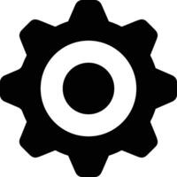 Gear setting symbol icon vector image. Illustration of the industrial wheel mechine mechanism design image