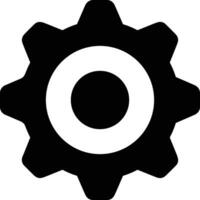 Gear setting symbol icon vector image. Illustration of the industrial wheel mechine mechanism design image