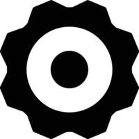 Gear setting symbol icon vector image. Illustration of the industrial wheel mechine mechanism design image