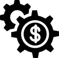 Gear setting symbol icon vector image. Illustration of the industrial wheel mechine mechanism design image