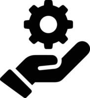 Gear setting symbol icon vector image. Illustration of the industrial wheel mechine mechanism design image