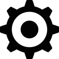 Gear setting symbol icon vector image. Illustration of the industrial wheel mechine mechanism design image