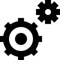 Gear setting symbol icon vector image. Illustration of the industrial wheel mechine mechanism design image