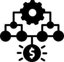 Gear setting symbol icon vector image. Illustration of the industrial wheel mechine mechanism design image