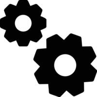 Gear setting symbol icon vector image. Illustration of the industrial wheel mechine mechanism design image