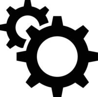 Gear setting symbol icon vector image. Illustration of the industrial wheel mechine mechanism design image