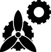 Gear setting symbol icon vector image. Illustration of the industrial wheel mechine mechanism design image