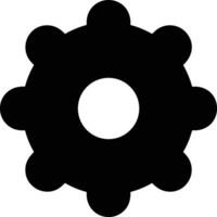 Gear setting symbol icon vector image. Illustration of the industrial wheel mechine mechanism design image