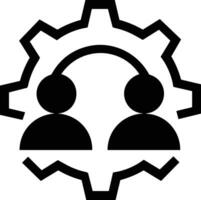 Gear setting symbol icon vector image. Illustration of the industrial wheel mechine mechanism design image