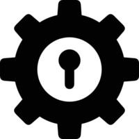 Gear setting symbol icon vector image. Illustration of the industrial wheel mechine mechanism design image