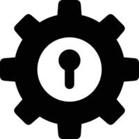 Gear setting symbol icon vector image. Illustration of the industrial wheel mechine mechanism design image