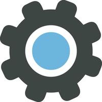 Gear setting symbol icon vector image. Illustration of the industrial wheel mechine mechanism design image