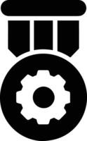 Gear setting symbol icon vector image. Illustration of the industrial wheel mechine mechanism design image