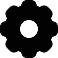 Gear setting symbol icon vector image. Illustration of the industrial wheel mechine mechanism design image