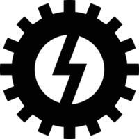 Gear setting symbol icon vector image. Illustration of the industrial wheel mechine mechanism design image