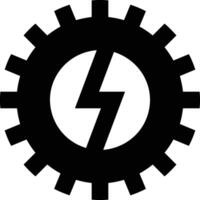 Gear setting symbol icon vector image. Illustration of the industrial wheel mechine mechanism design image