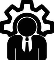 Gear setting symbol icon vector image. Illustration of the industrial wheel mechine mechanism design image