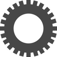 Gear setting symbol icon vector image. Illustration of the industrial wheel mechine mechanism design image