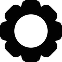 Gear setting symbol icon vector image. Illustration of the industrial wheel mechine mechanism design image