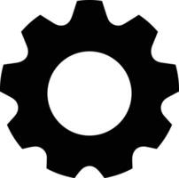 Gear setting symbol icon vector image. Illustration of the industrial wheel mechine mechanism design image