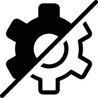 Gear setting symbol icon vector image. Illustration of the industrial wheel mechine mechanism design image