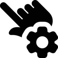 Gear setting symbol icon vector image. Illustration of the industrial wheel mechine mechanism design image