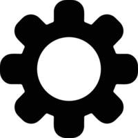 Gear setting symbol icon vector image. Illustration of the industrial wheel mechine mechanism design image