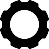 Gear setting symbol icon vector image. Illustration of the industrial wheel mechine mechanism design image