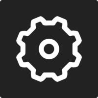 Gear setting symbol icon vector image. Illustration of the industrial wheel mechine mechanism design image