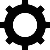 Gear setting symbol icon vector image. Illustration of the industrial wheel mechine mechanism design image