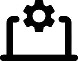 Gear setting symbol icon vector image. Illustration of the industrial wheel mechine mechanism design image