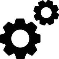 Gear setting symbol icon vector image. Illustration of the industrial wheel mechine mechanism design image