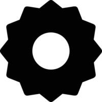 Gear setting symbol icon vector image. Illustration of the industrial wheel mechine mechanism design image