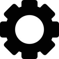 Gear setting symbol icon vector image. Illustration of the industrial wheel mechine mechanism design image