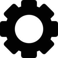 Gear setting symbol icon vector image. Illustration of the industrial wheel mechine mechanism design image