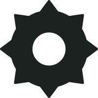 Gear setting symbol icon vector image. Illustration of the industrial wheel mechine mechanism design image