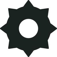 Gear setting symbol icon vector image. Illustration of the industrial wheel mechine mechanism design image