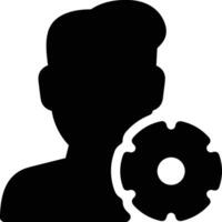 Gear setting symbol icon vector image. Illustration of the industrial wheel mechine mechanism design image